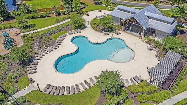 9829 English Elm St, Ladson, SC 29456 - community pool with a patio