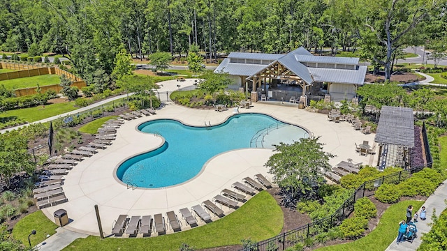 9829 English Elm St, Ladson, SC 29456 - community pool featuring a patio area