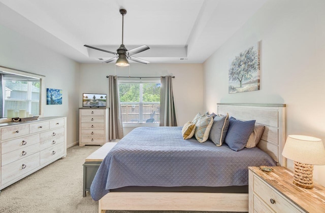 266 Torslanda Ln, Summerville, SC 29486 - bedroom with light colored carpet and a ceiling fan