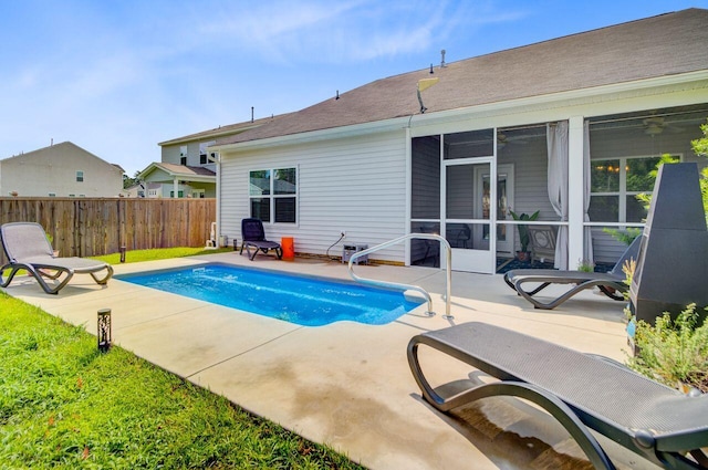 266 Torslanda Ln, Summerville, SC 29486 - view of pool with a patio and a sunroom