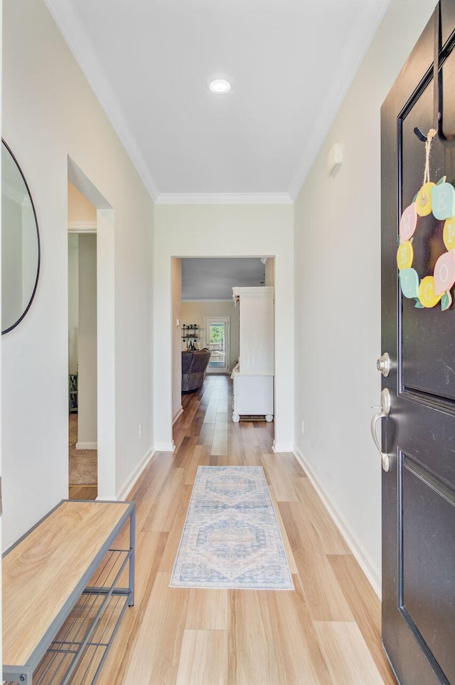 266 Torslanda Ln, Summerville, SC 29486 - foyer featuring crown molding, wood finished floors, and baseboards