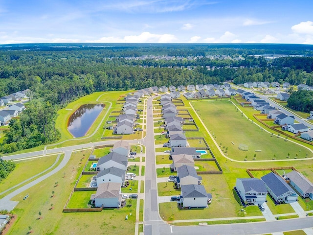266 Torslanda Ln, Summerville, SC 29486 - aerial perspective of suburban area featuring a large body of water and a heavily wooded area
