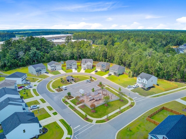 266 Torslanda Ln, Summerville, SC 29486 - aerial perspective of suburban area featuring a heavily wooded area