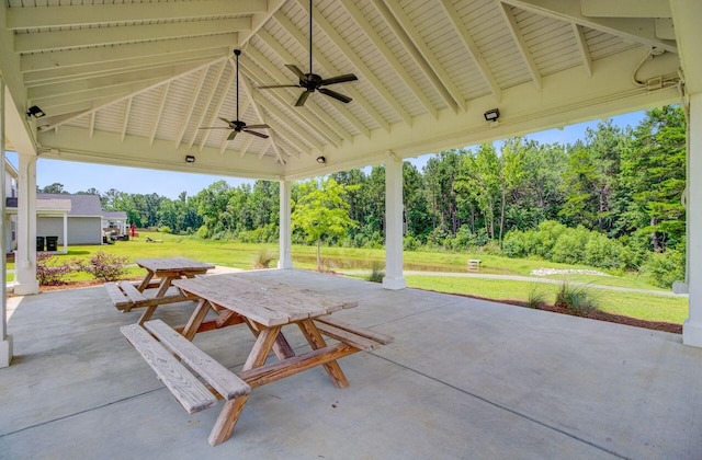 266 Torslanda Ln, Summerville, SC 29486 - view of patio / terrace featuring a ceiling fan and outdoor dining space