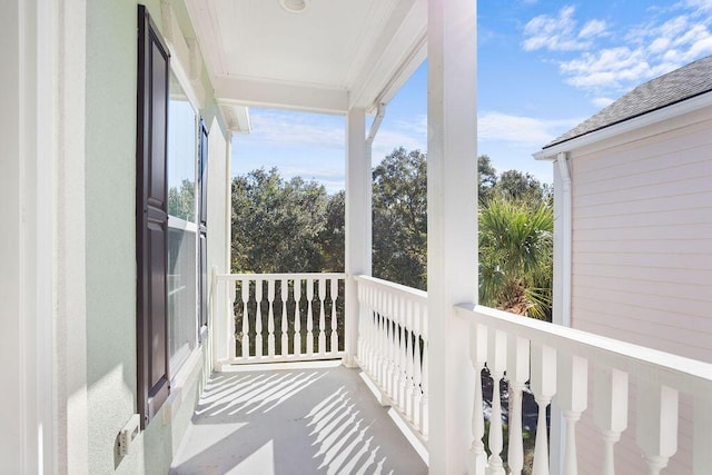 view of balcony