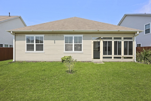 316 Knawl Rd, Moncks Corner, SC 29461 - back of property featuring a sunroom and roof with shingles