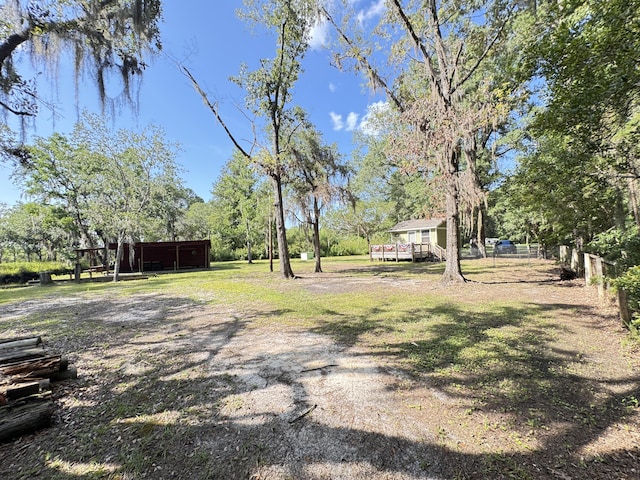 4589 Prices Bridge Ln, Walterboro, SC 29488 - view of yard featuring an outdoor structure, view of scattered trees, and a pole building