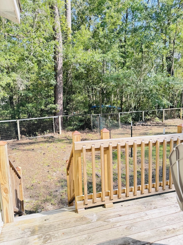 4589 Prices Bridge Ln, Walterboro, SC 29488 - wooden deck featuring a fenced backyard