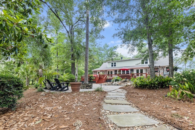 206 Chaussee Blvd, Summerville, SC 29483 - rear view of house with a deck
