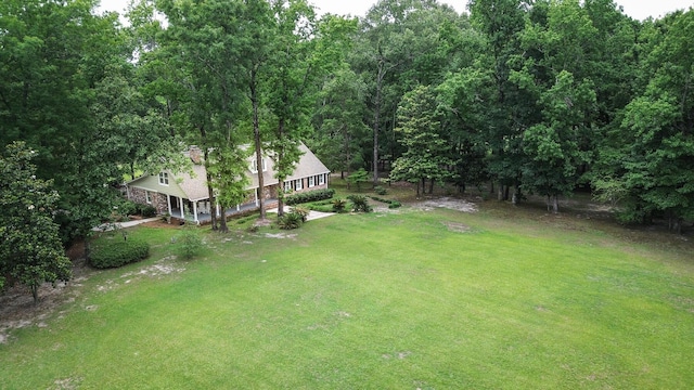 206 Chaussee Blvd, Summerville, SC 29483 - view of grassy yard with a porch and driveway