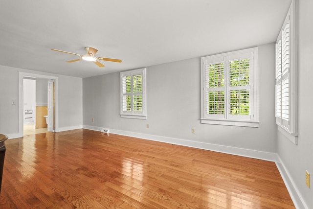 206 Chaussee Blvd, Summerville, SC 29483 - unfurnished room with ceiling fan, light wood finished floors, and baseboards