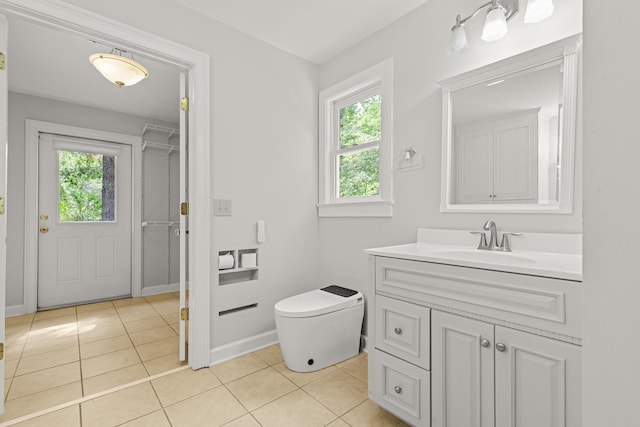206 Chaussee Blvd, Summerville, SC 29483 - bathroom featuring vanity, tile patterned flooring, toilet, and baseboards