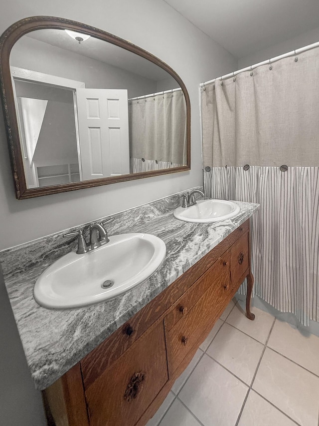 206 Chaussee Blvd, Summerville, SC 29483 - full bathroom featuring double vanity and tile patterned floors