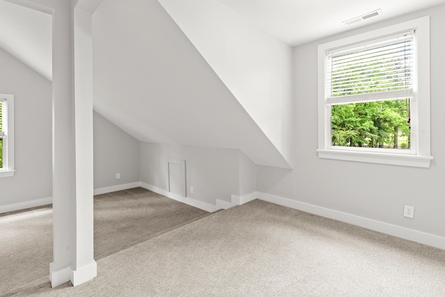 206 Chaussee Blvd, Summerville, SC 29483 - additional living space with carpet flooring, vaulted ceiling, and baseboards