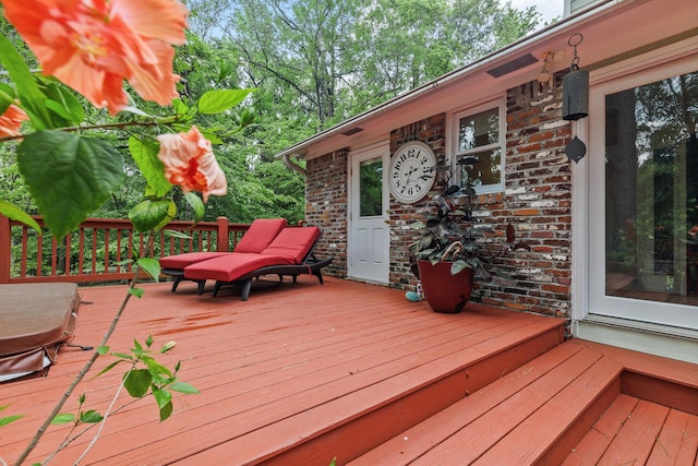 206 Chaussee Blvd, Summerville, SC 29483 - view of wooden terrace