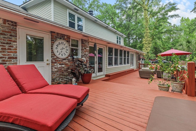 206 Chaussee Blvd, Summerville, SC 29483 - view of wooden terrace