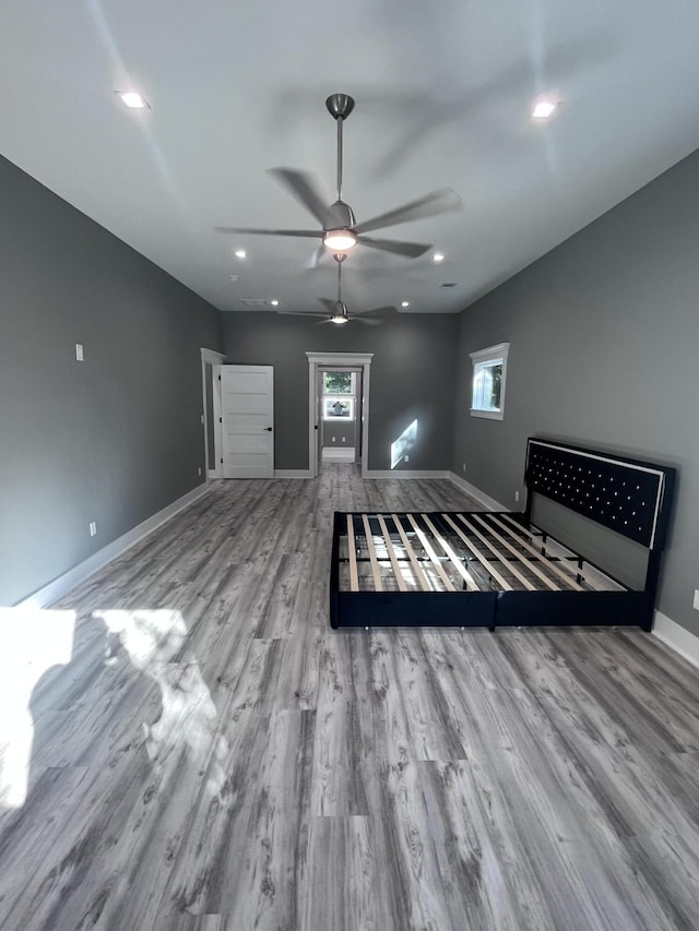 interior space featuring light hardwood / wood-style floors