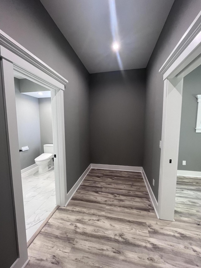 hallway featuring light hardwood / wood-style floors