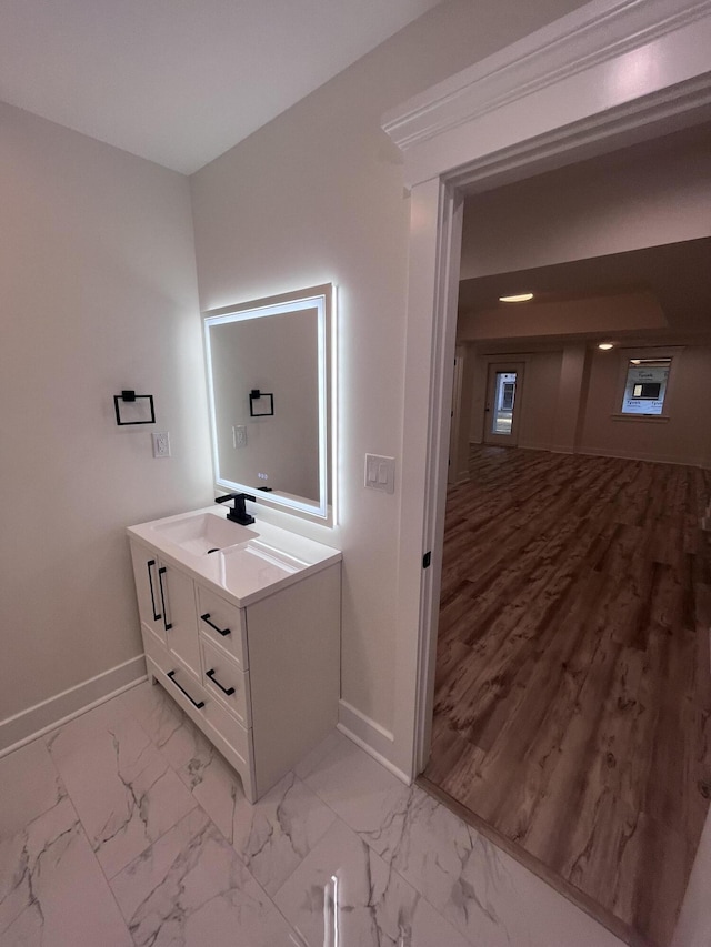 bathroom featuring vanity