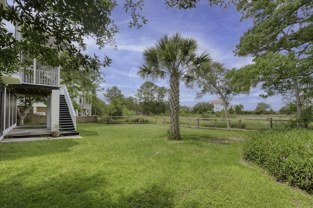 633 Stono Edge Dr, Charleston, SC 29412 - fenced backyard featuring stairway
