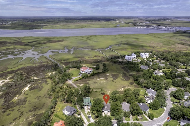 633 Stono Edge Dr, Charleston, SC 29412 - aerial overview of property's location with a nearby body of water