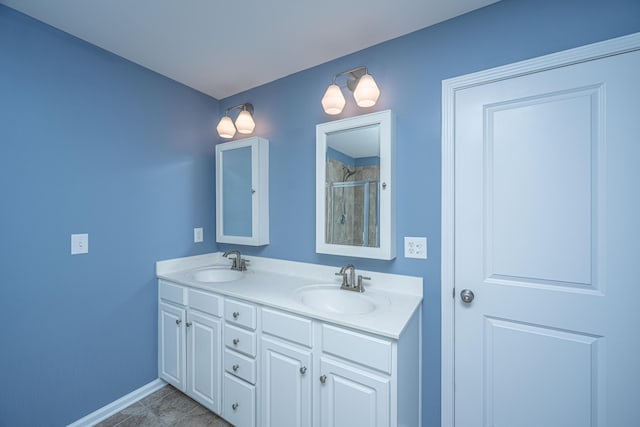 1721 Wellstead St, Mount Pleasant, SC 29466 - bathroom with double vanity and a tile shower