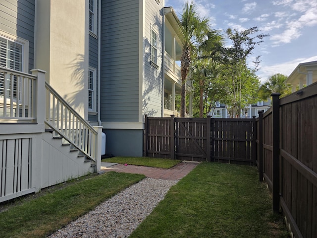 133 Wando Reach Rd, Wando, SC 29492 - view of yard with stairs and a gate