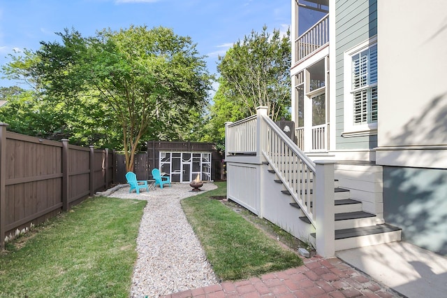 133 Wando Reach Rd, Wando, SC 29492 - view of yard featuring stairway