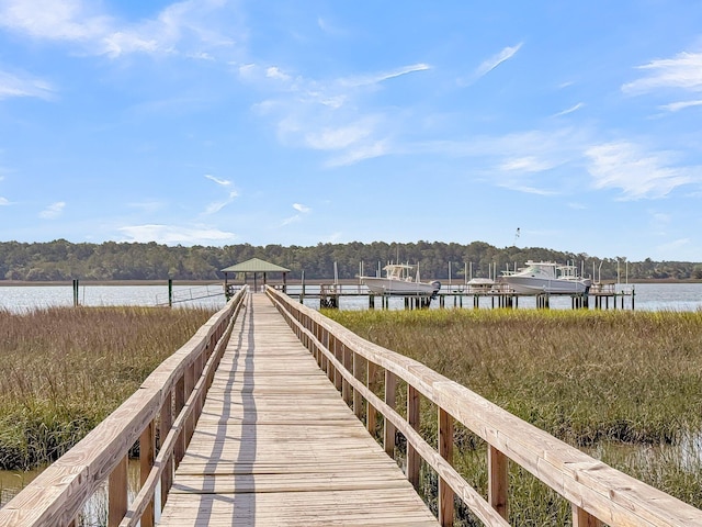 133 Wando Reach Rd, Wando, SC 29492 - dock with a water view and a view of trees
