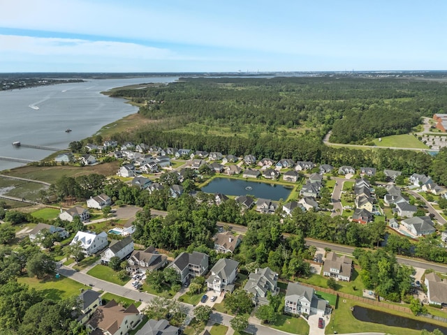 133 Wando Reach Rd, Wando, SC 29492 - view of property location featuring a large body of water, a heavily wooded area, and nearby suburban area