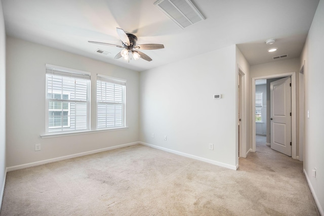 743 Redbud Ln, Summerville, SC 29486 - spare room featuring light carpet, ceiling fan, baseboards, and a smoke detector