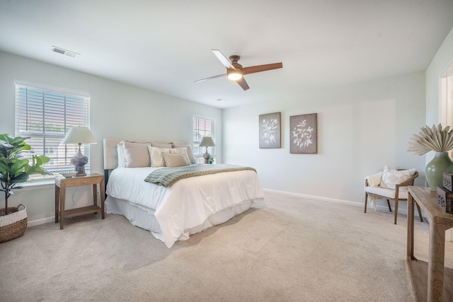 743 Redbud Ln, Summerville, SC 29486 - bedroom with carpet, baseboards, and ceiling fan