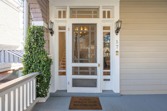 view of entrance to property