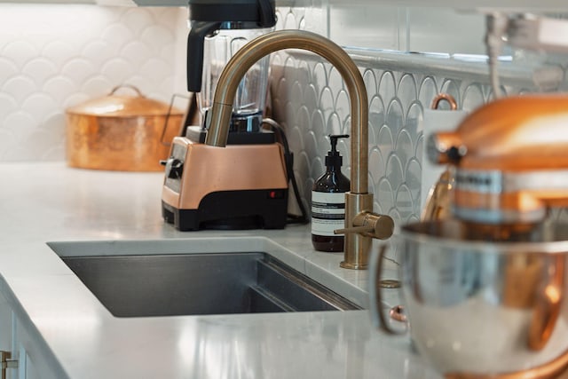 interior details featuring sink