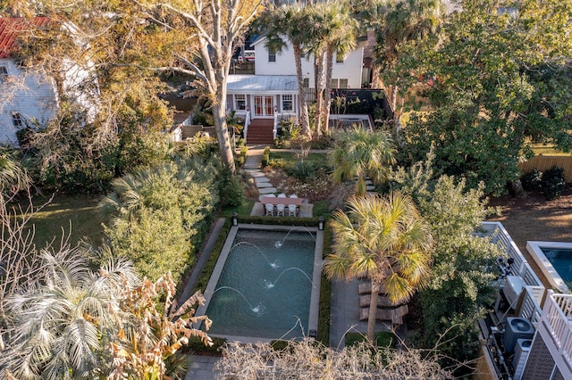 birds eye view of property