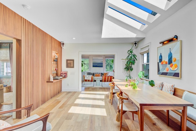 11 Francis St, Charleston, SC 29403 - dining room with a skylight, light wood-style flooring, and recessed lighting