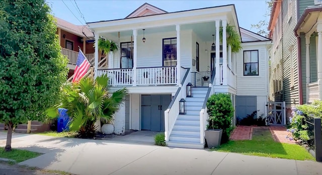 11 Francis St, Charleston, SC 29403 - view of front of property featuring stairway and covered porch