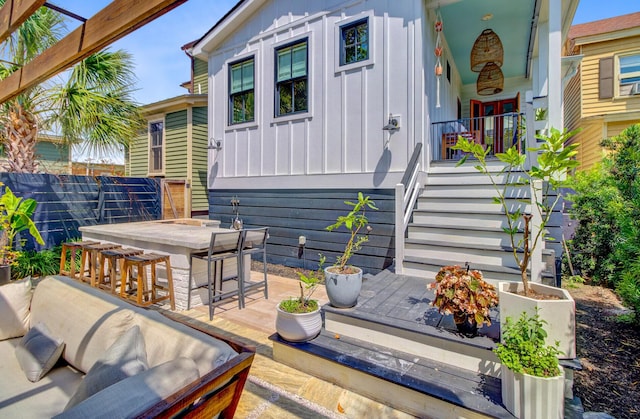 11 Francis St, Charleston, SC 29403 - deck featuring stairs