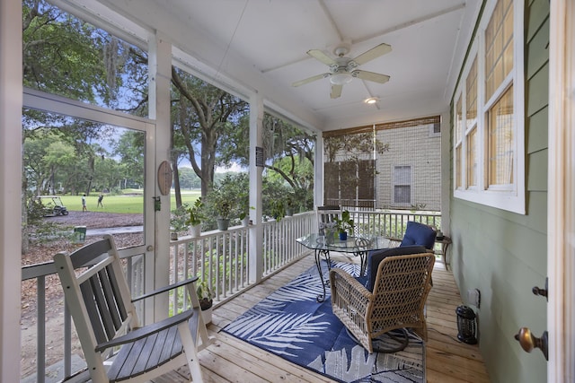 3221 Johnstowne St, Johns Island, SC 29455 - sunroom featuring ceiling fan and healthy amount of natural light