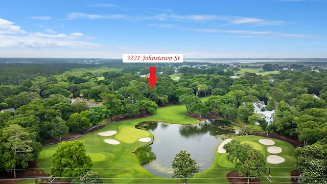 3221 Johnstowne St, Johns Island, SC 29455 - aerial view of a large body of water and a local golf course