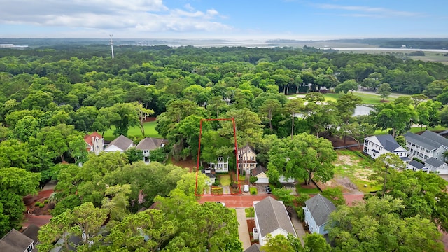 3221 Johnstowne St, Johns Island, SC 29455 - aerial perspective of suburban area featuring property boundaries highlighted
