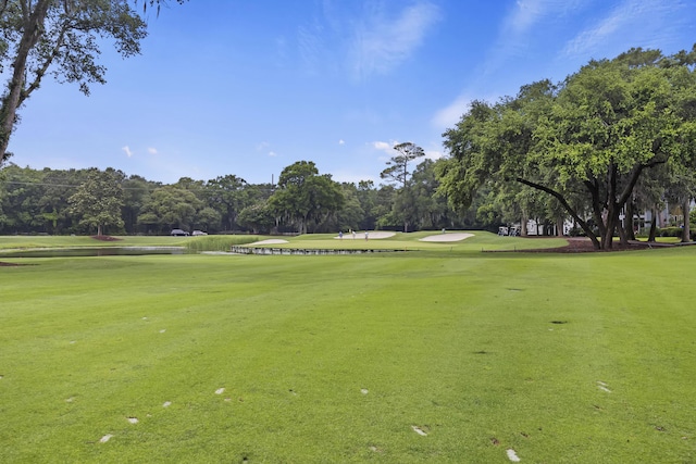 3221 Johnstowne St, Johns Island, SC 29455 - view of community featuring view of scattered trees, view of golf course, and a lawn