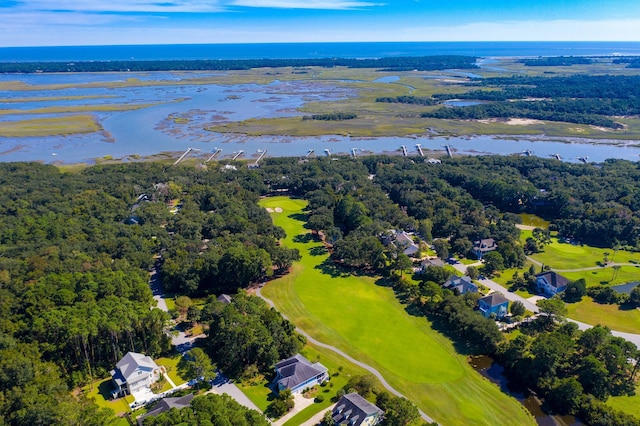 3221 Johnstowne St, Johns Island, SC 29455 - aerial view of a large body of water and a local golf course