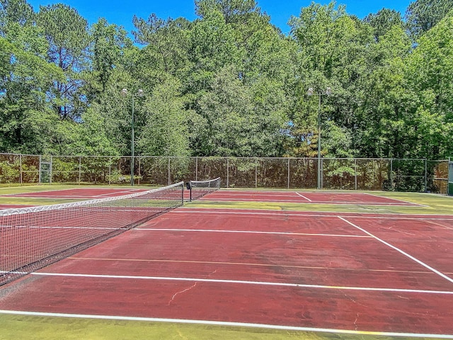 view of sport court