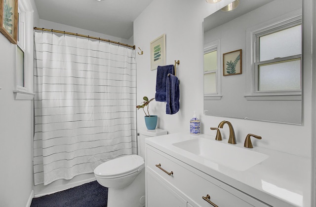 1032 Windward Rd, Charleston, SC 29412 - full bathroom with vanity and shower / bath combo with shower curtain