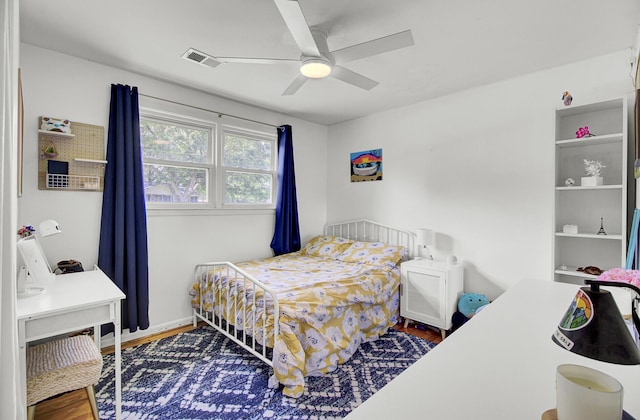 1032 Windward Rd, Charleston, SC 29412 - bedroom with wood finished floors and a ceiling fan