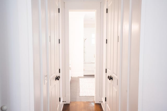 1566 Lindsey Creek Dr, Mount Pleasant, SC 29466 - hallway featuring baseboards and dark wood-style floors