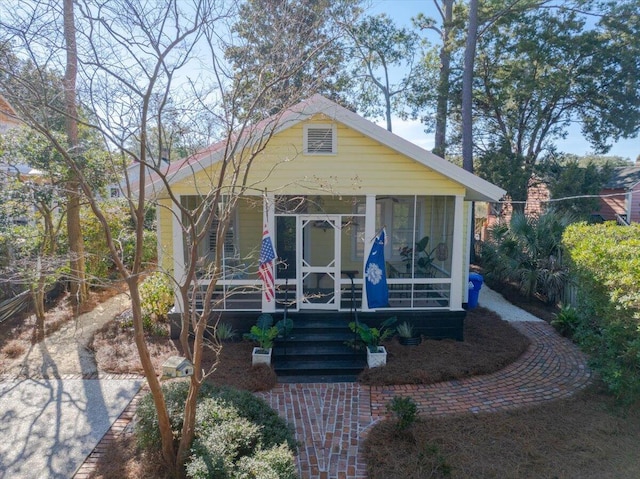 view of front of house with covered porch