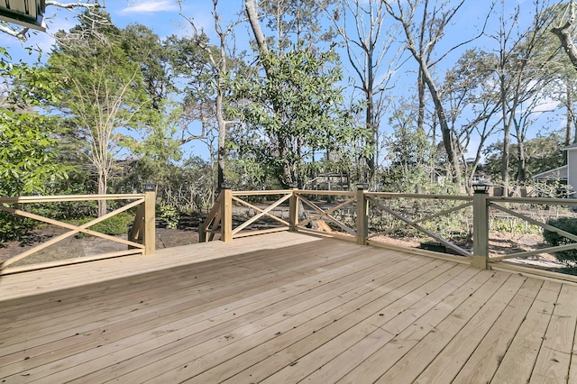 view of wooden terrace