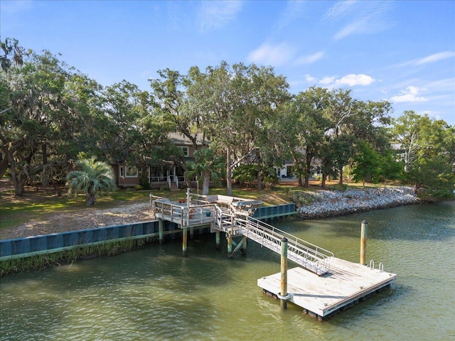 19 Cameroon Dr, Beaufort, SC 29907 - dock area featuring a water view